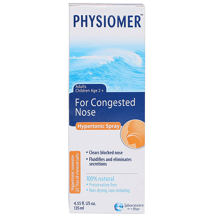 Physiomer Hypertonic Nasal Spray - Classic Derma