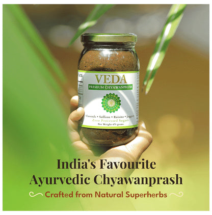 Veda Premium Chyawanprash with Almonds, Saffron, Raisins & Jaggery Sugar Free