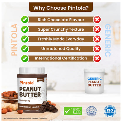 Pintola Dark Chocolate Peanut Butter Crunchy