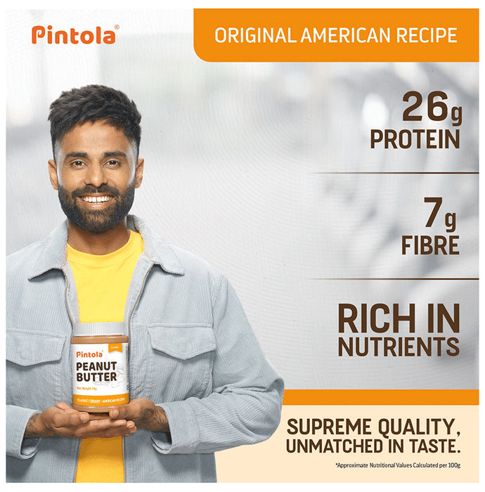 Pintola Classic Peanut Butter American Recipe Creamy