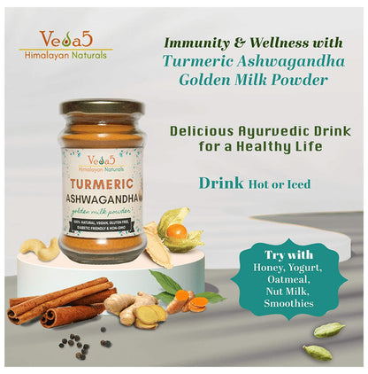Veda5 Turmeric Ashwagandha Golden Milk Powder