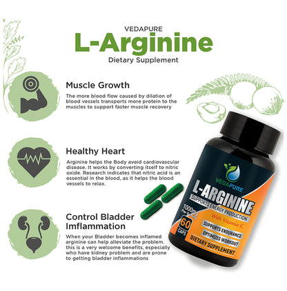 Vedapure L-Arginine with Vitamin C Capsule