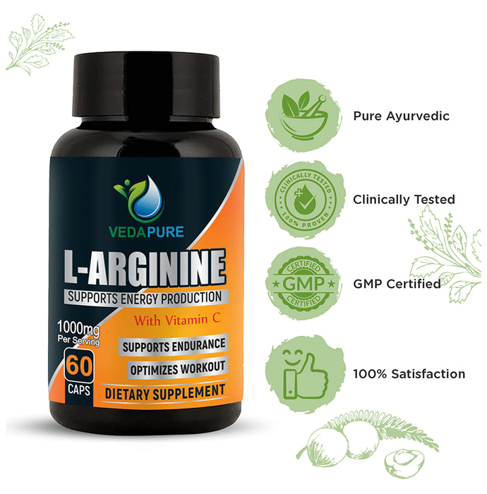 Vedapure L-Arginine with Vitamin C Capsule