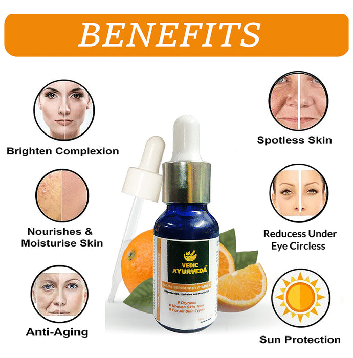 Vedic Ayurveda Facial Serum with Vitamin C