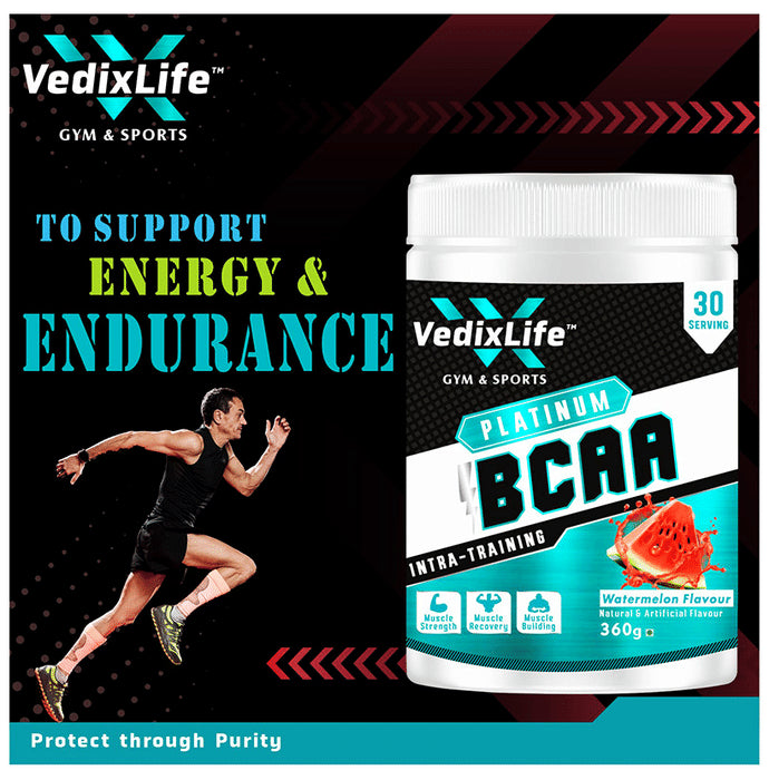 VedixLife Platinum BCAA Intra-Training Powder Watermelon