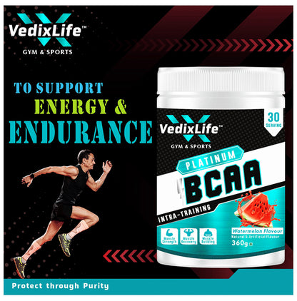 VedixLife Platinum BCAA Intra-Training Powder Watermelon