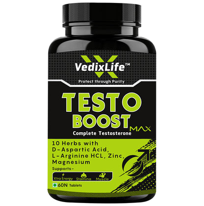 VedixLife Testo Boost Tablet for Stamina & Stronger Muscles - Classic Derma
