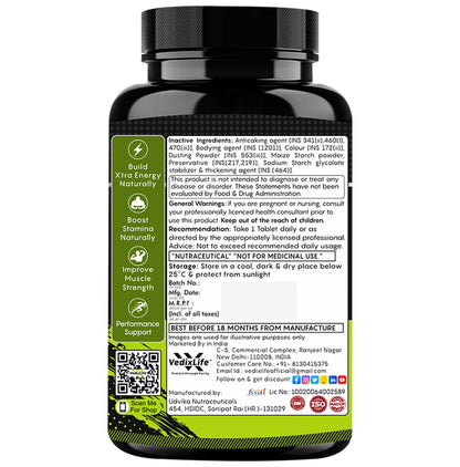 VedixLife Testo Boost Tablet for Stamina & Stronger Muscles