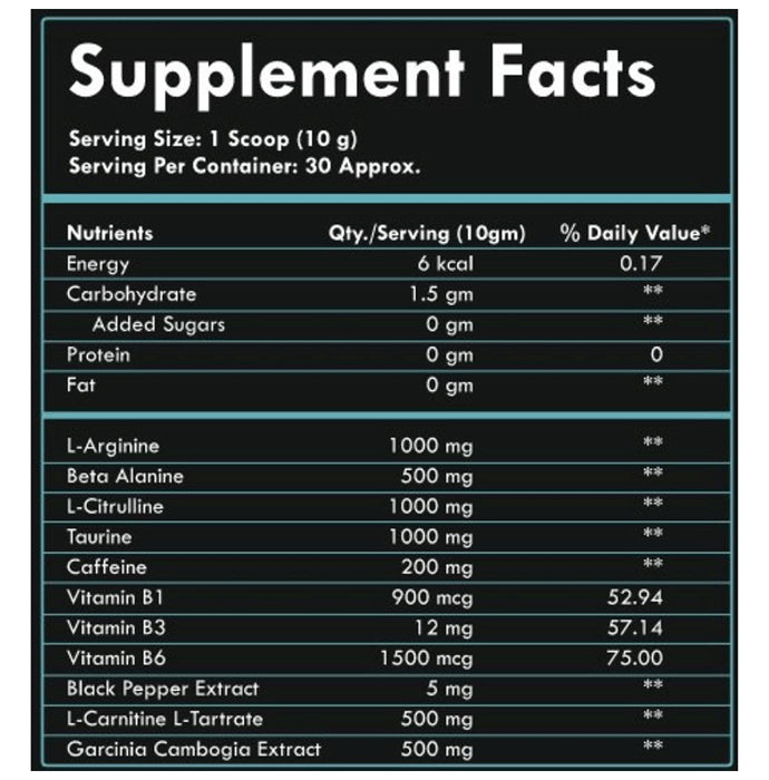 Vegan Bit Pre-Workout Powder Blueberry