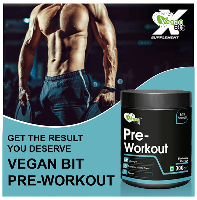 Vegan Bit Pre-Workout Powder Blueberry