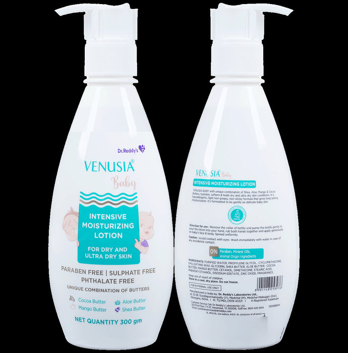 Venusia Baby Intensive Moisturizing Lotion | For Dry & Ultra Dry Skin | Paraben, Sulphate & Phthalate-Free - Classic Derma