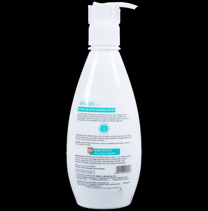 Venusia Baby Intensive Moisturizing Lotion | For Dry & Ultra Dry Skin | Paraben, Sulphate & Phthalate Free