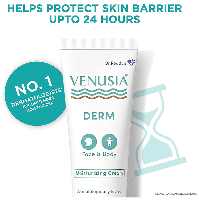 Venusia DERM Face & Body Moisturizing Cream | Nourishes Dry Skin & Relieves Skin Irritation