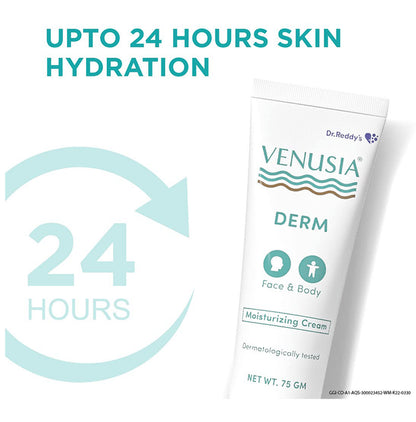 Venusia DERM Face & Body Moisturizing Cream | Nourishes Dry Skin & Relieves Skin Irritation