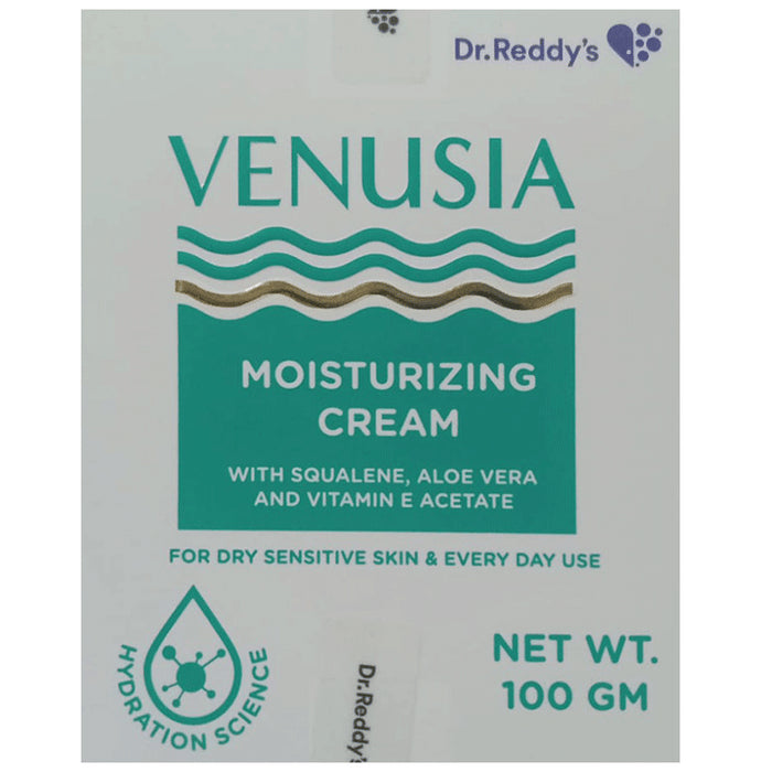Venusia Moisturizing Cream with Squalene, Aloe Vera & Vitamin E | Face Care Product for Dry & Sensitive Skin - Classic Derma