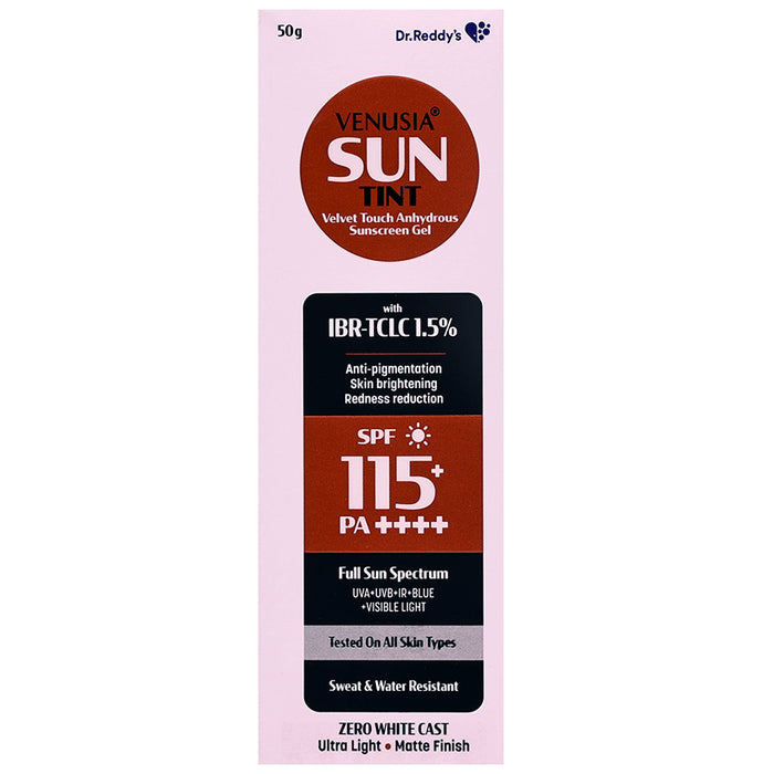 Venusia Sun Tint Velvet Touch Sunscreen Gel SPF 115+ PA++++ - Classic Derma
