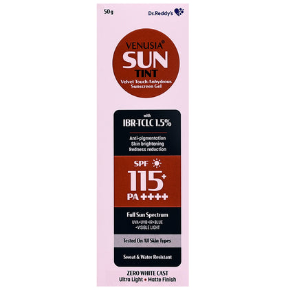 Venusia Sun Tint Velvet Touch Sunscreen Gel SPF 115+ PA++++ - Classic Derma