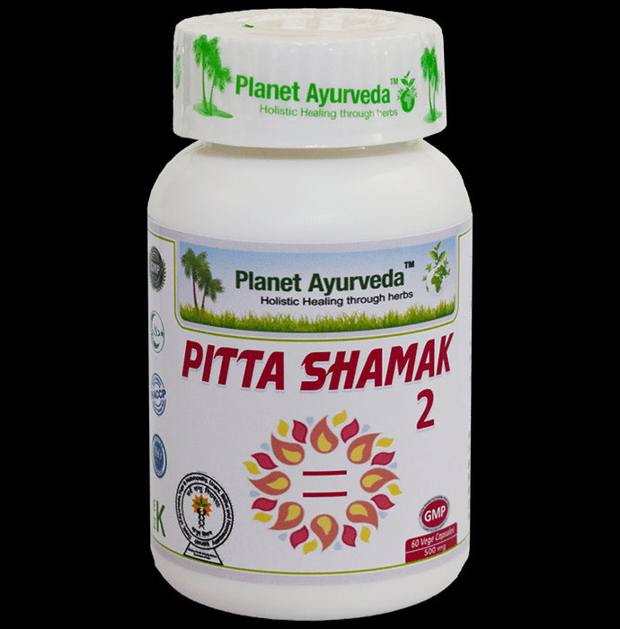 Planet Ayurveda Pitta Shamak 2 Vege Capsule - Classic Derma