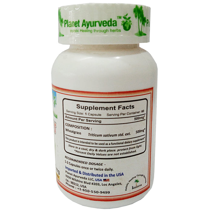 Planet Ayurveda Wheatgrass Vege Capsule