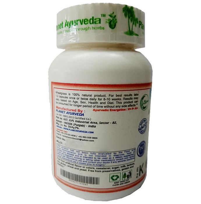 Planet Ayurveda Wheatgrass Vege Capsule