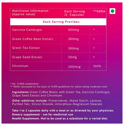 Vesca Garcinia Cambogia Vegetarian Capsule