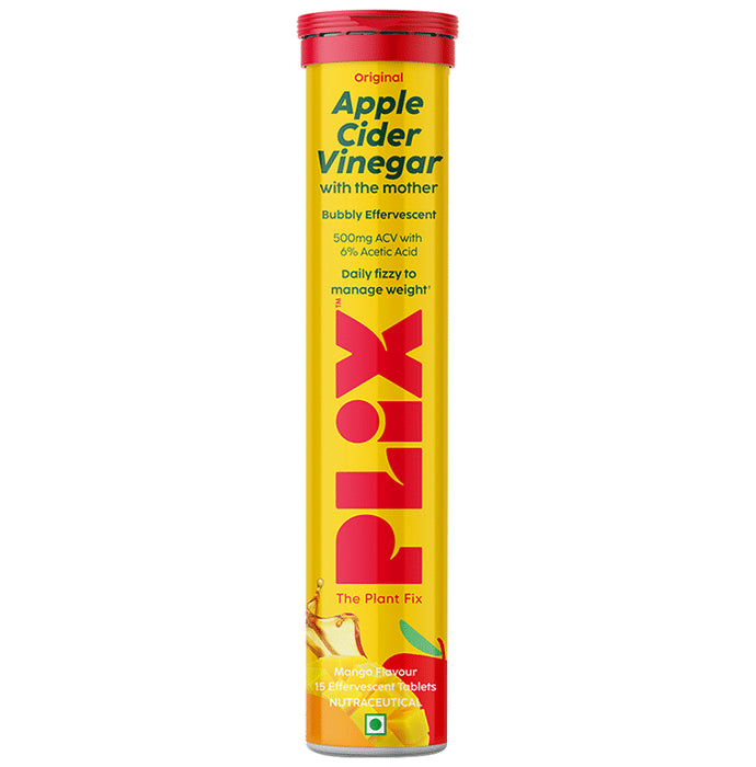 Plix Original Apple Cider Vinegar with the Mother Bubbly Effervescent Tablet - Classic Derma