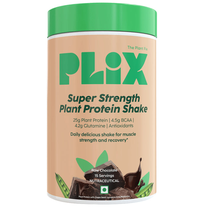 Plix Super Strength Plant Protein Powder Raw Chocolate - Classic Derma
