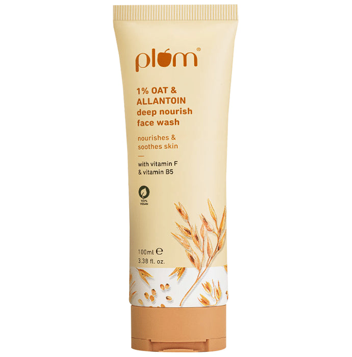 Plum 1% Oat & Allantoin Deep Nourish Face Wash - Classic Derma
