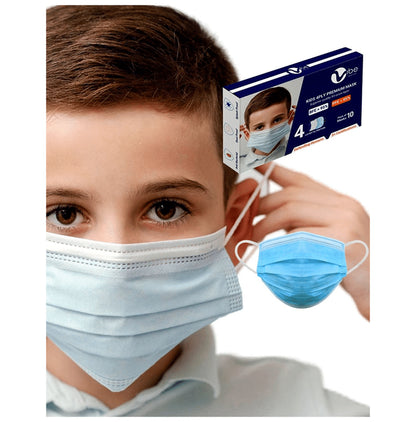 Vibe Kids 4 Ply Premium Mask Blue