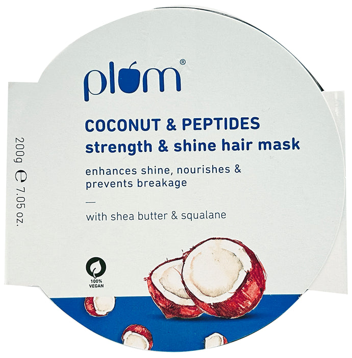 Plum Coconut & Peptides Strength & Shine Hair Mask Shea Butter & Squalene - Classic Derma