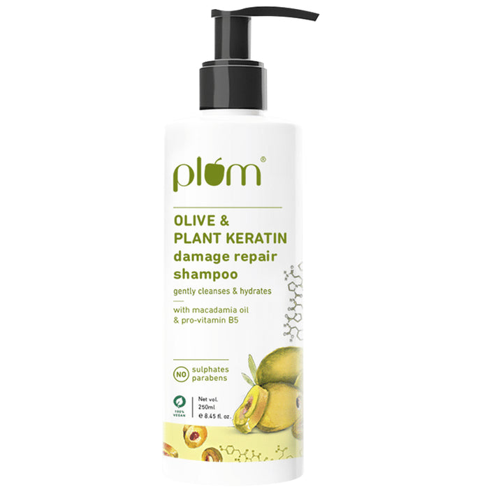 Plum Olive & Plant Keratin Damage Repair Shampoo - Classic Derma