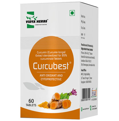 Vidya Herbs Curcubest Tablet | Cytoprotective & Antioxidant Tablet - Classic Derma