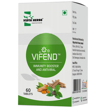 Vidya Herbs Vifend Immunity Booster and Antiviral Tablet - Classic Derma