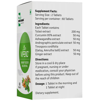 Vidya Herbs Vifend Immunity Booster and Antiviral Tablet