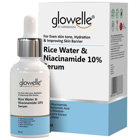 Aryanveda Glowelle Rice Water & Niacinamide 10% Serum - Classic Derma