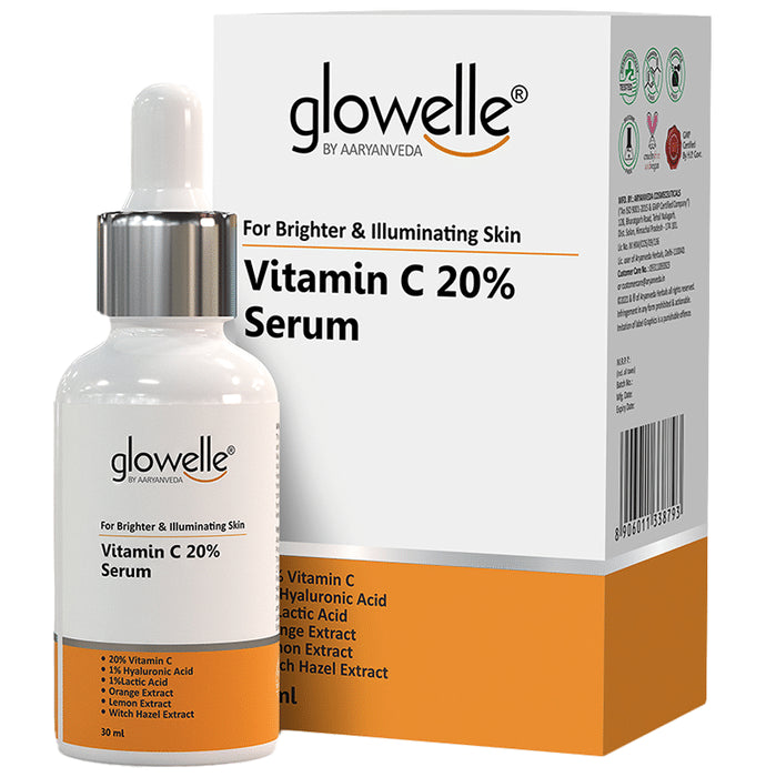Aryanveda Glowelle Vitamin C 20% Serum - Classic Derma