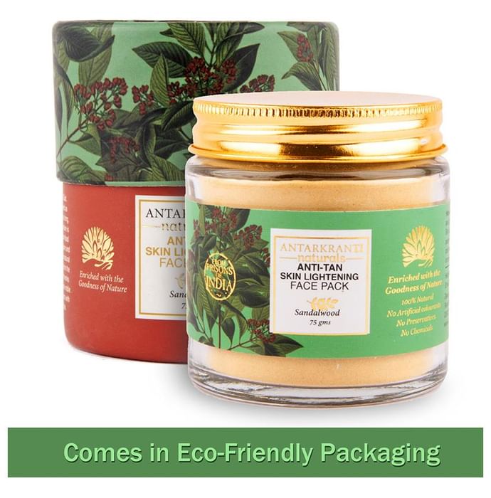Antarkranti Naturals Anti-Tan Skin Lightening Face Pack - Classic Derma