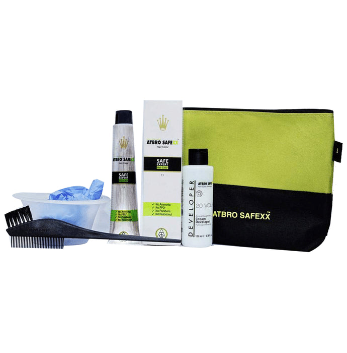 Atbro Safexx Hair Color Set Jet Black - Classic Derma