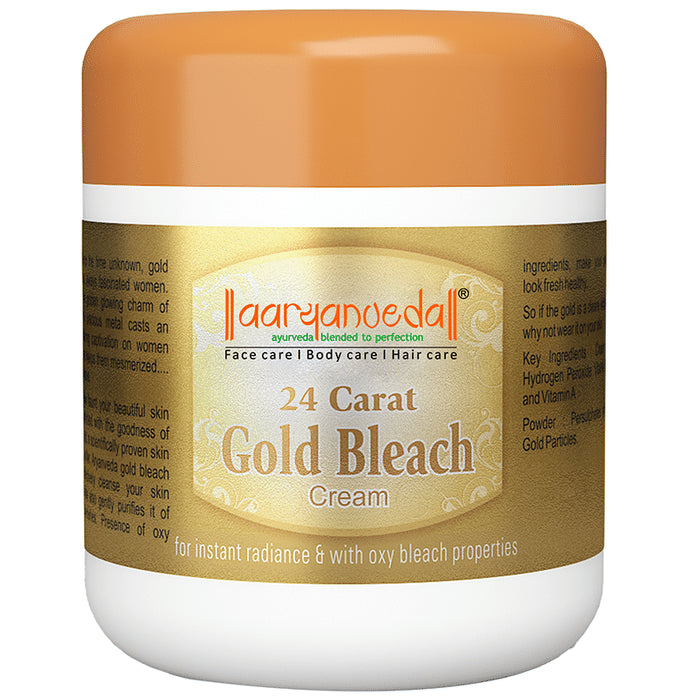 Aryanveda 24 Carat Gold Bleach Cream - Classic Derma
