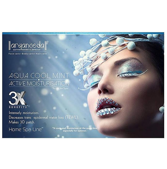 Aryanveda 3X Benefits Home Spa Aqua Cool Mint Active Moisturisation Kit - Classic Derma