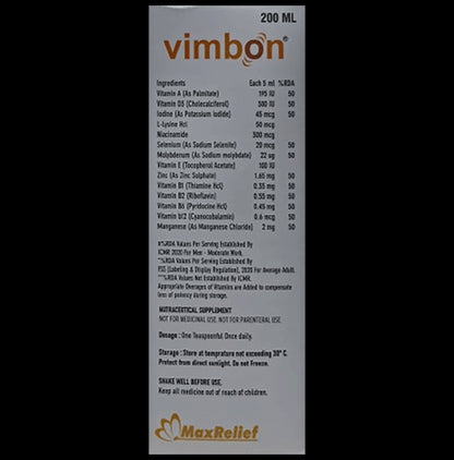 Vimbon Syrup Mix Fruit Flavour