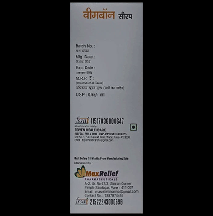 Vimbon Syrup Mix Fruit Flavour