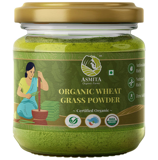 Asmita Organic Farms Organic Wheat Grass Powder - Classic Derma