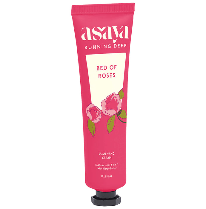Asaya Running Deep Lush Hand Cream Bed of Roses - Classic Derma