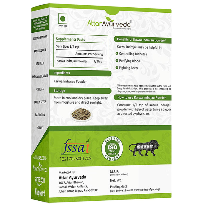 Attar Ayurveda Karva Indrajau Powder