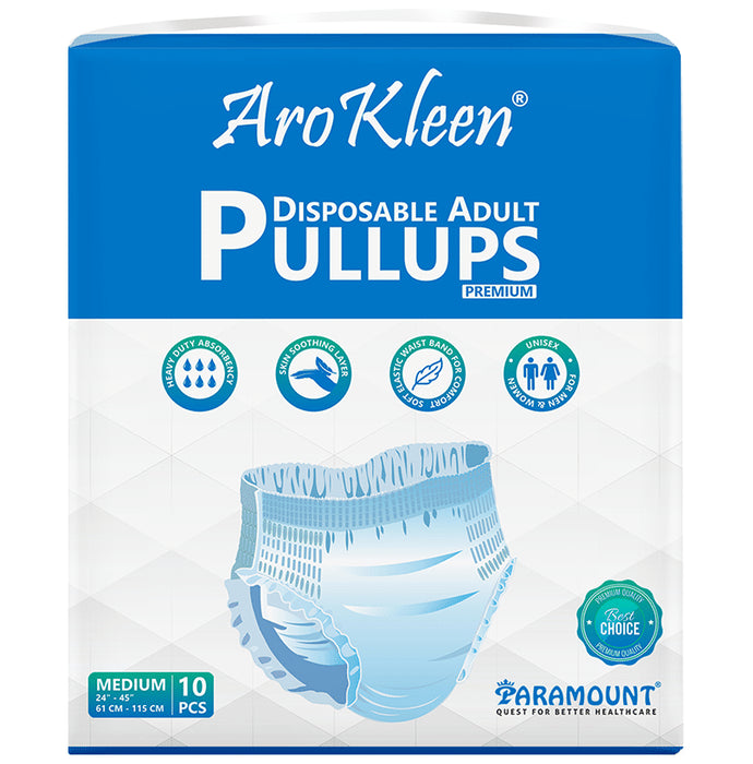Arokleen Disposable Adult Pullups Diaper (10 Each) Medium - Classic Derma