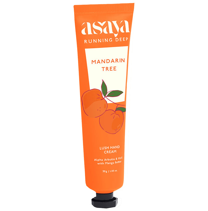 Asaya Running Deep Lush Hand Cream Mandarin Tree - Classic Derma
