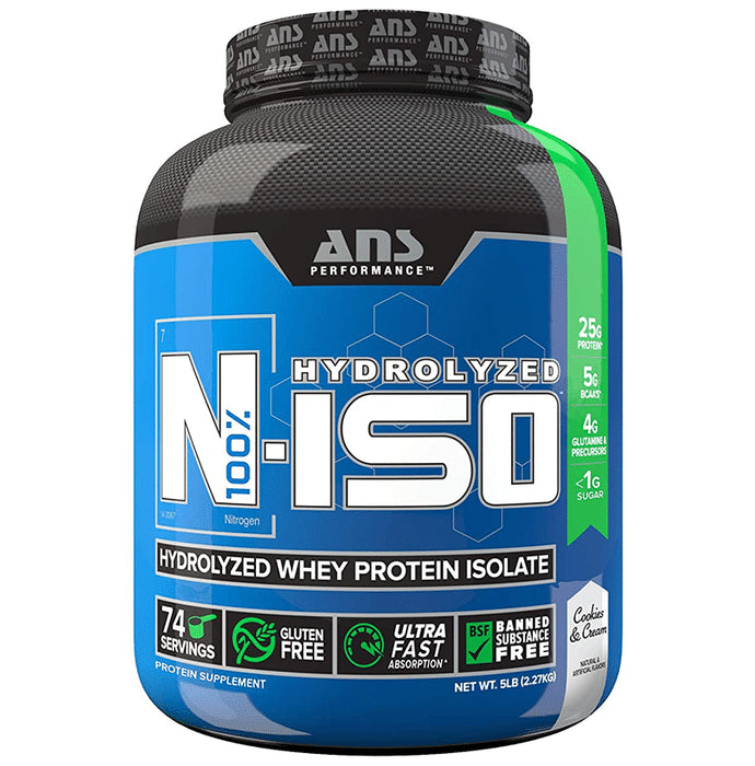 ANS Performance Cookies & Cream N-Iso Hydrolyzed Whey Protein Isolate - Classic Derma