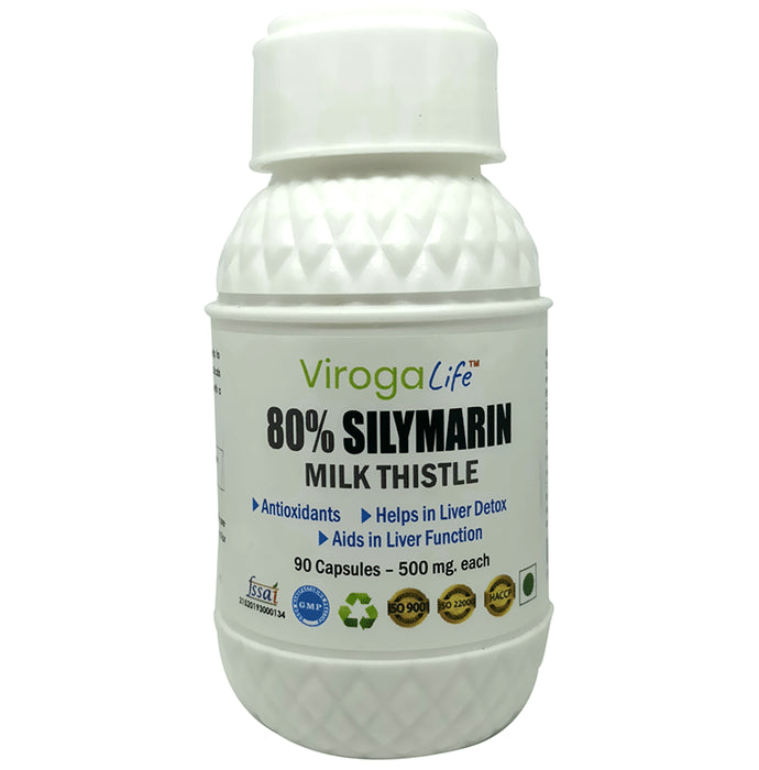 Viroga Life 80% Silymarin Milk Thistle Capsule - Classic Derma
