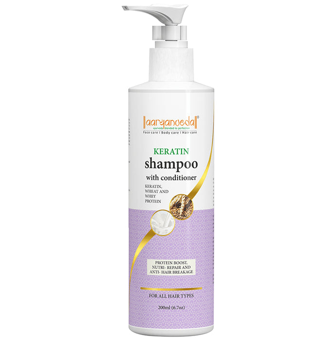 Aryanveda Keratin Shampoo with Conditioner - Classic Derma